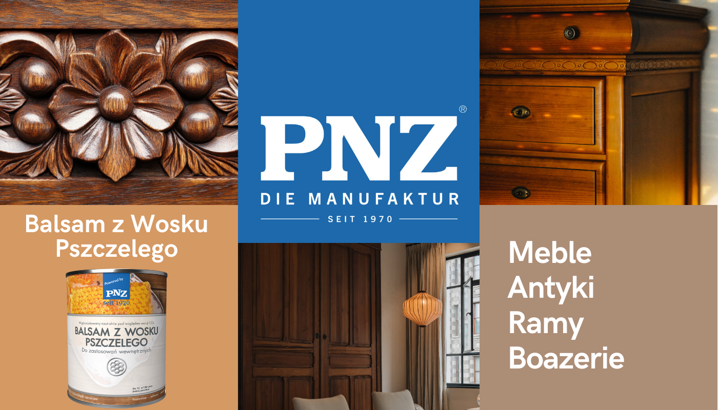 Grafika przedstawiająca zastoswanie balsamu z wosku pszczelego marki PNZ